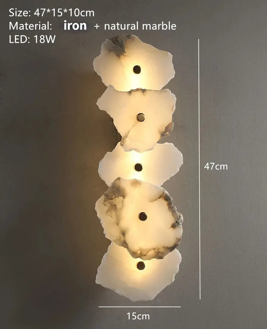 Camille Marble Wall Lamp - v21v13