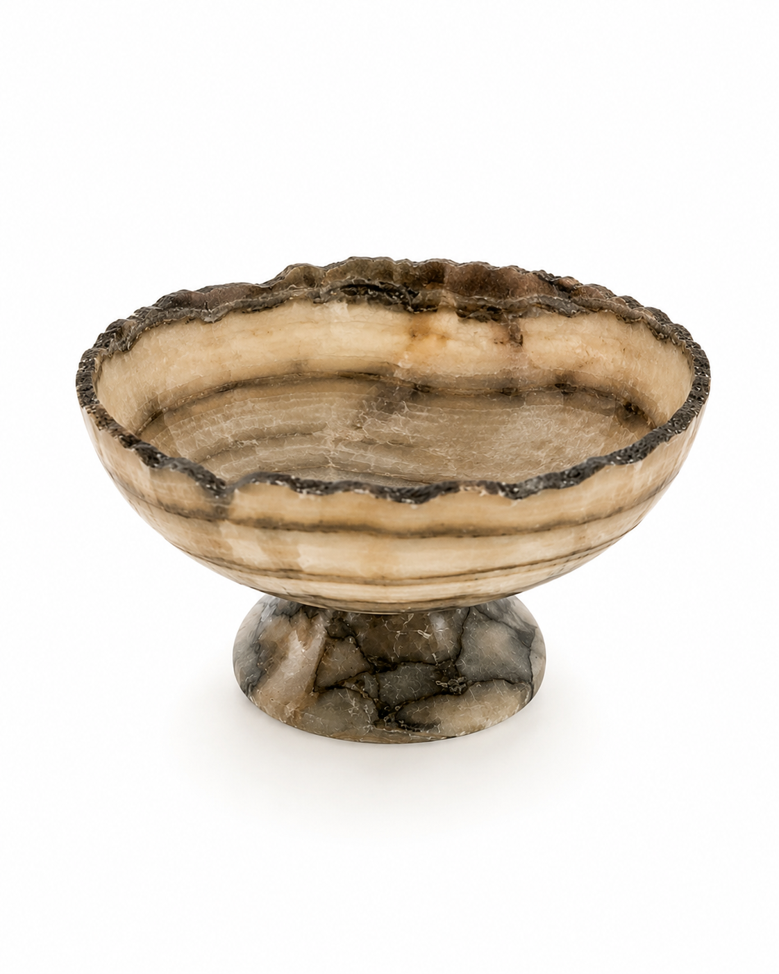 Coupe de Perse Pedestal Onyx Centerpiece