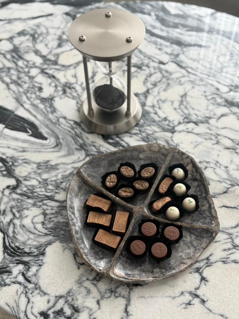 Partage Sculptural Stone Serving Tray