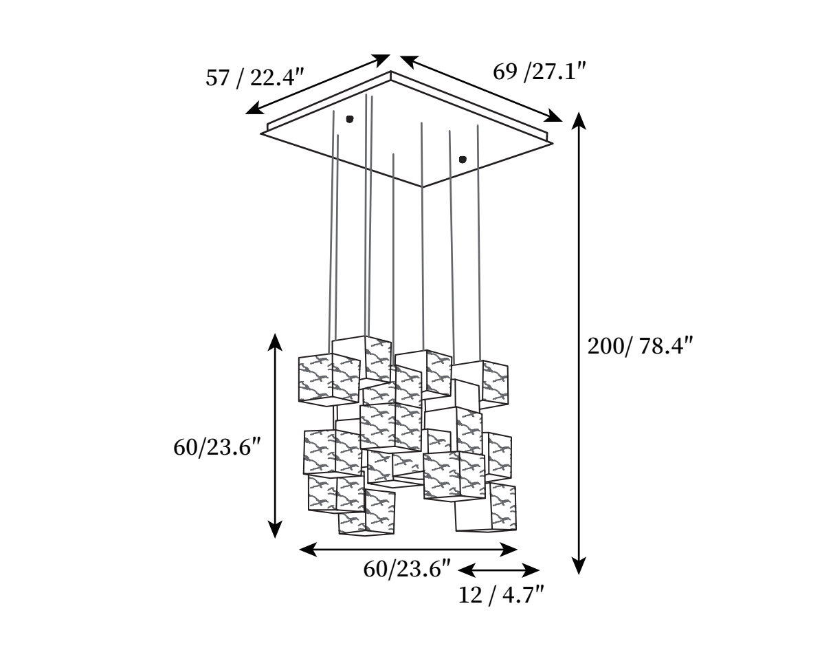 Quentin Box Chandelier - La Galerie à La Mode