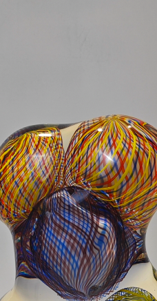 Étreinte Chromatique Sculptural Glass Object